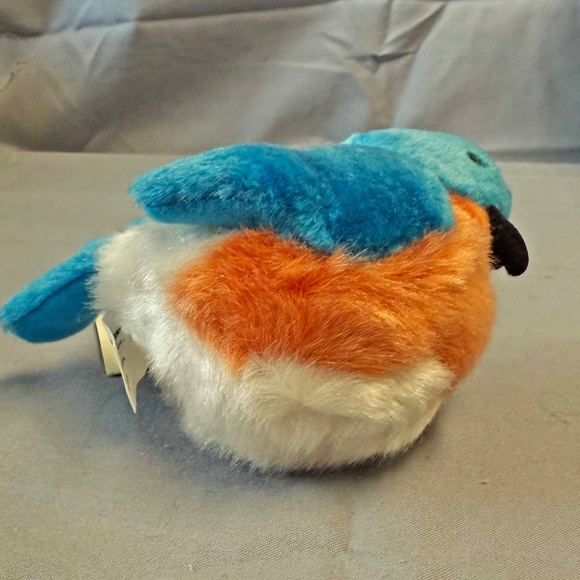 SINGING BIRD, PLAYS REAL BIRD CALLS, EASTERN BLUEBIRD, 6 L x 4 ½ W x 4 ¾ H INCH - Picture 5 of 16